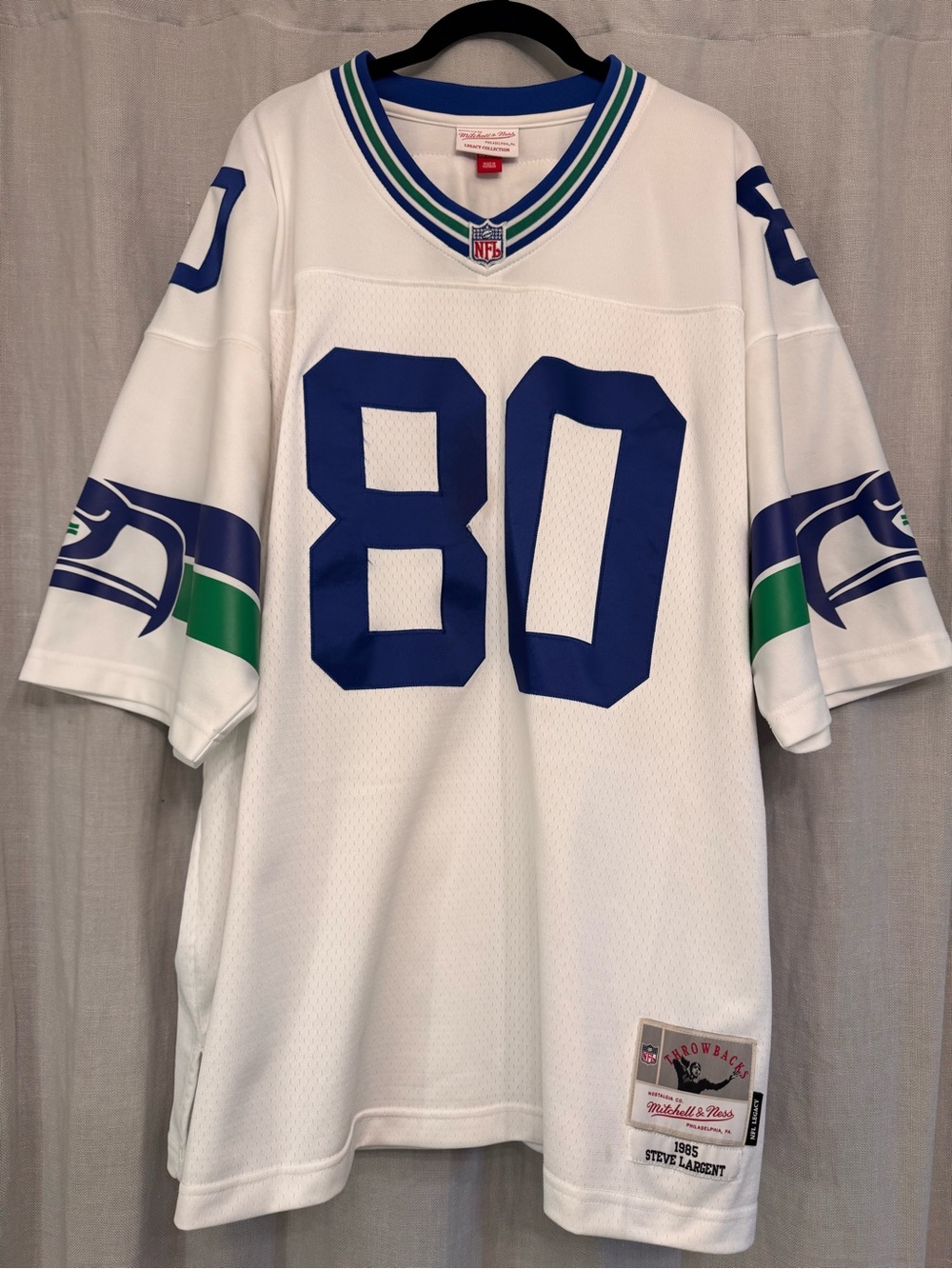 Mitchell & Ness Steve Largent Seahawks 1985 Legacy Jersey 2XL